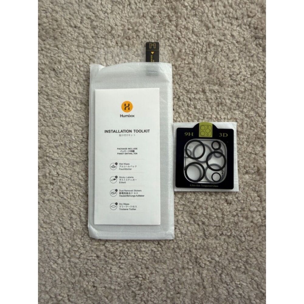 iPhone 14 pro screen protector and lens protector